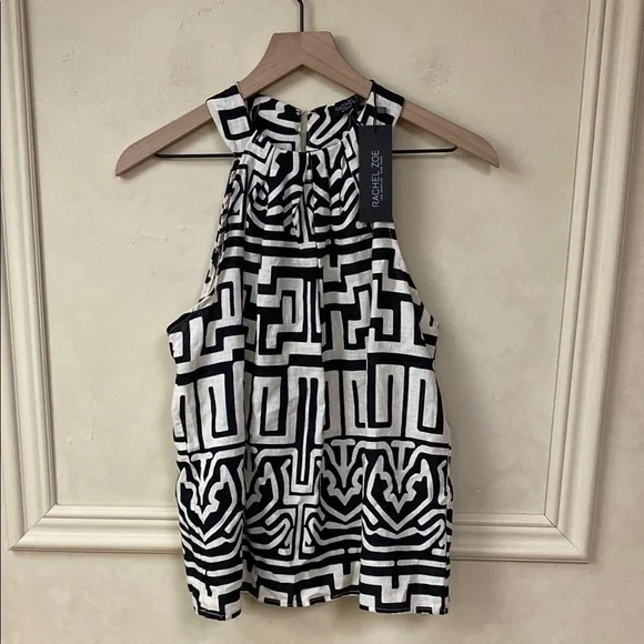 New! Rachel Zoe Linen Blend Top - Picture 1 of 7